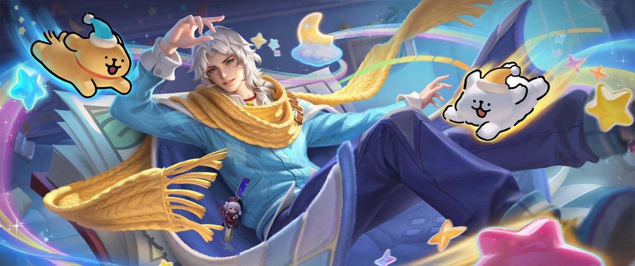 周瑜 线条小狗 王者荣耀3440x1440带鱼屏游戏壁纸