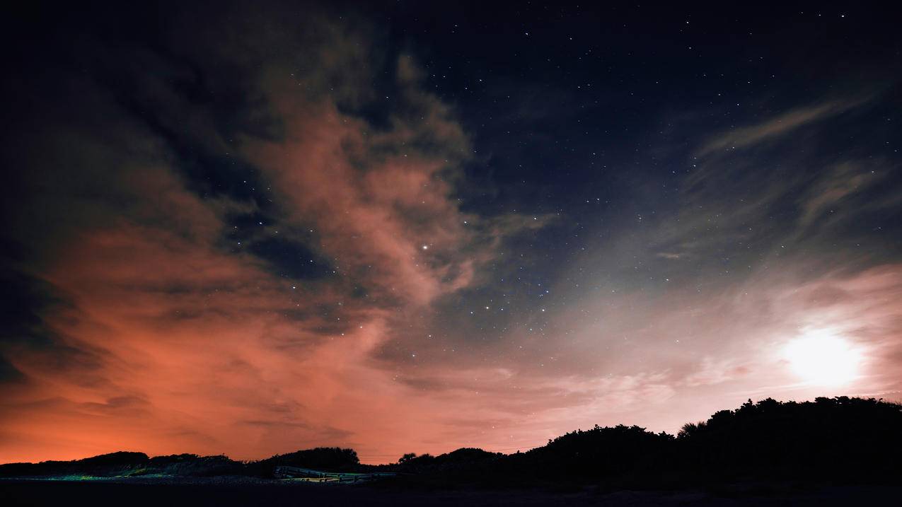 夜晚星空繁星4k高清壁纸