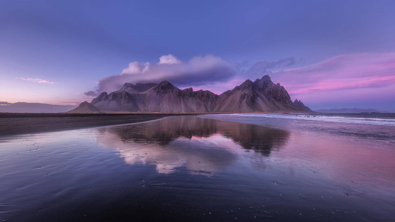 美丽的山峰湖泊 5K高清风景壁纸