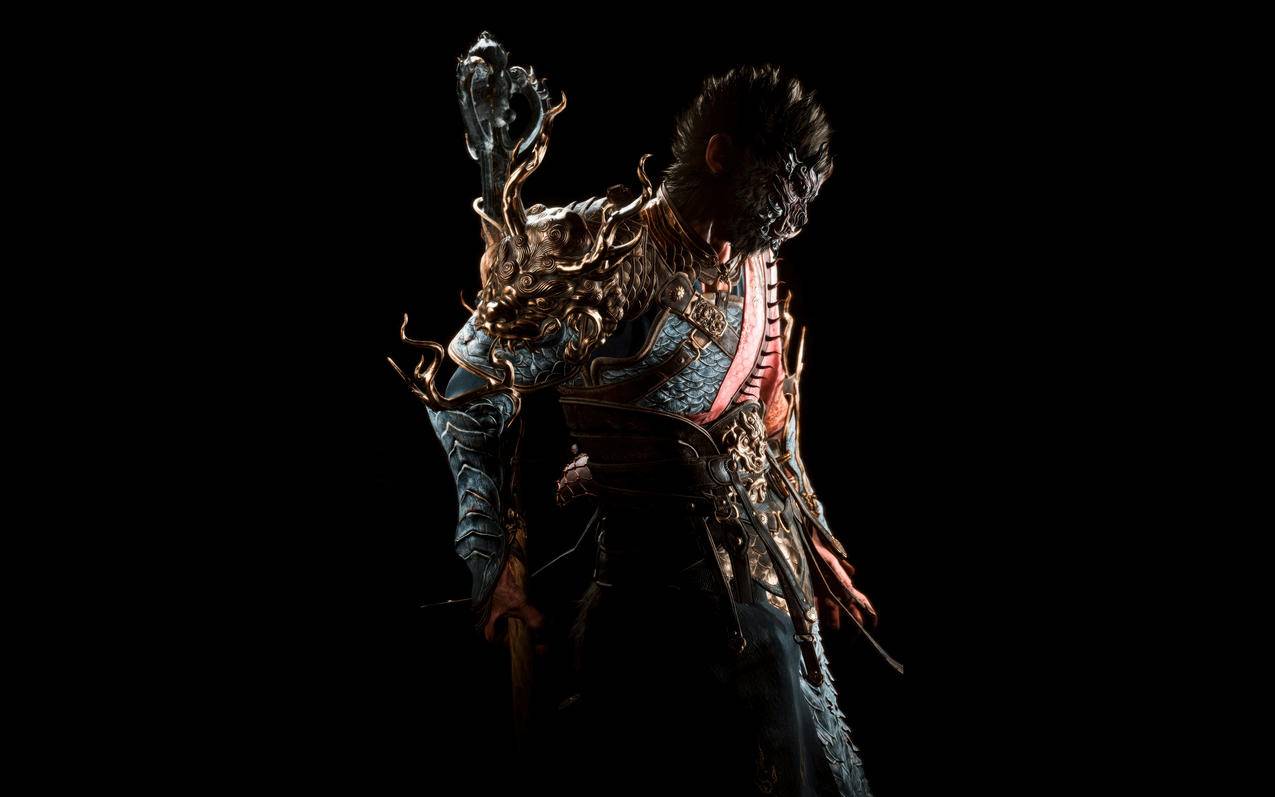 《黑神话悟空》简约黑色背景 4K高清壁纸3840x2400