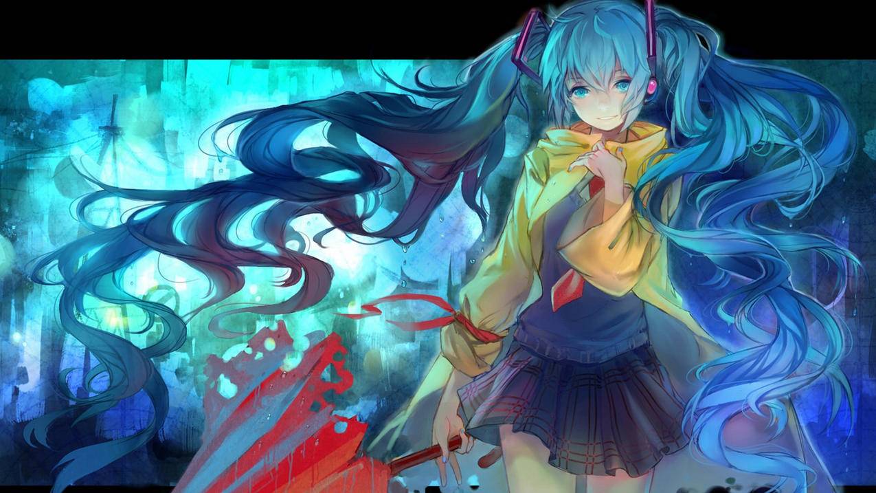 动漫手绘初音未来高清壁纸