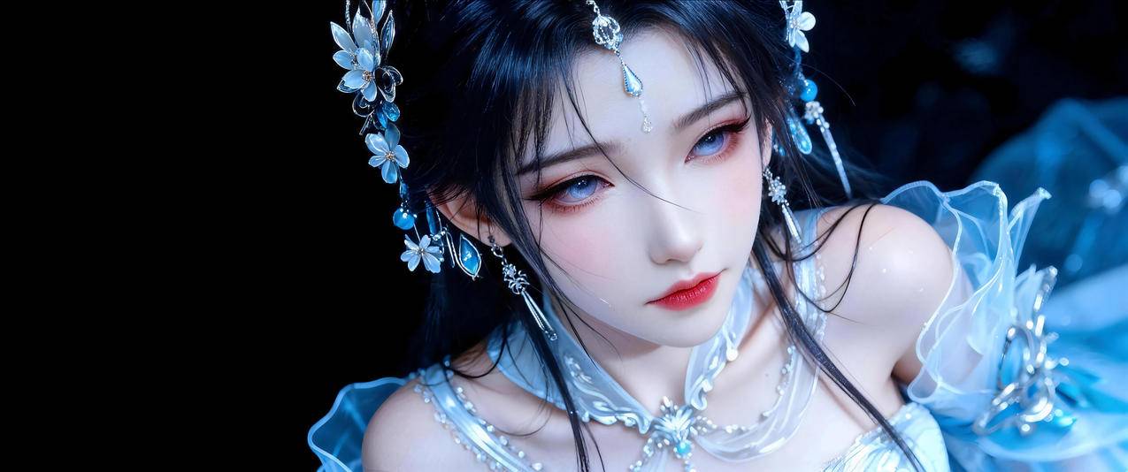 古风仙侠美女 清漪 3440x1440带鱼屏壁纸