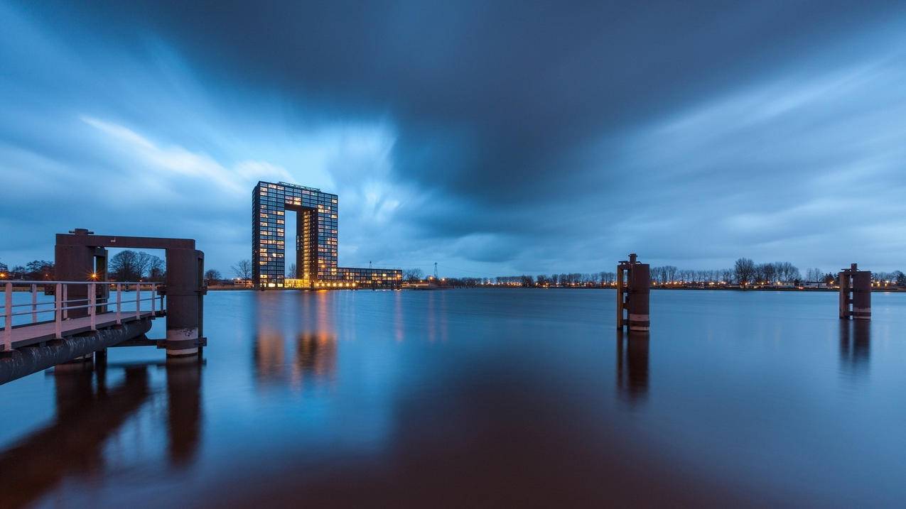 风景城市夜景建筑高清壁纸