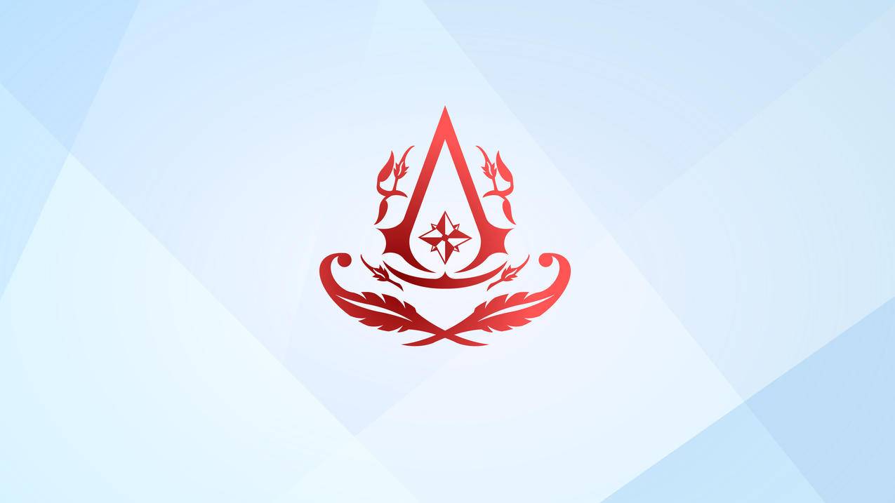 《刺客信条3解放assassins creed》logo 蓝 4K高清壁纸