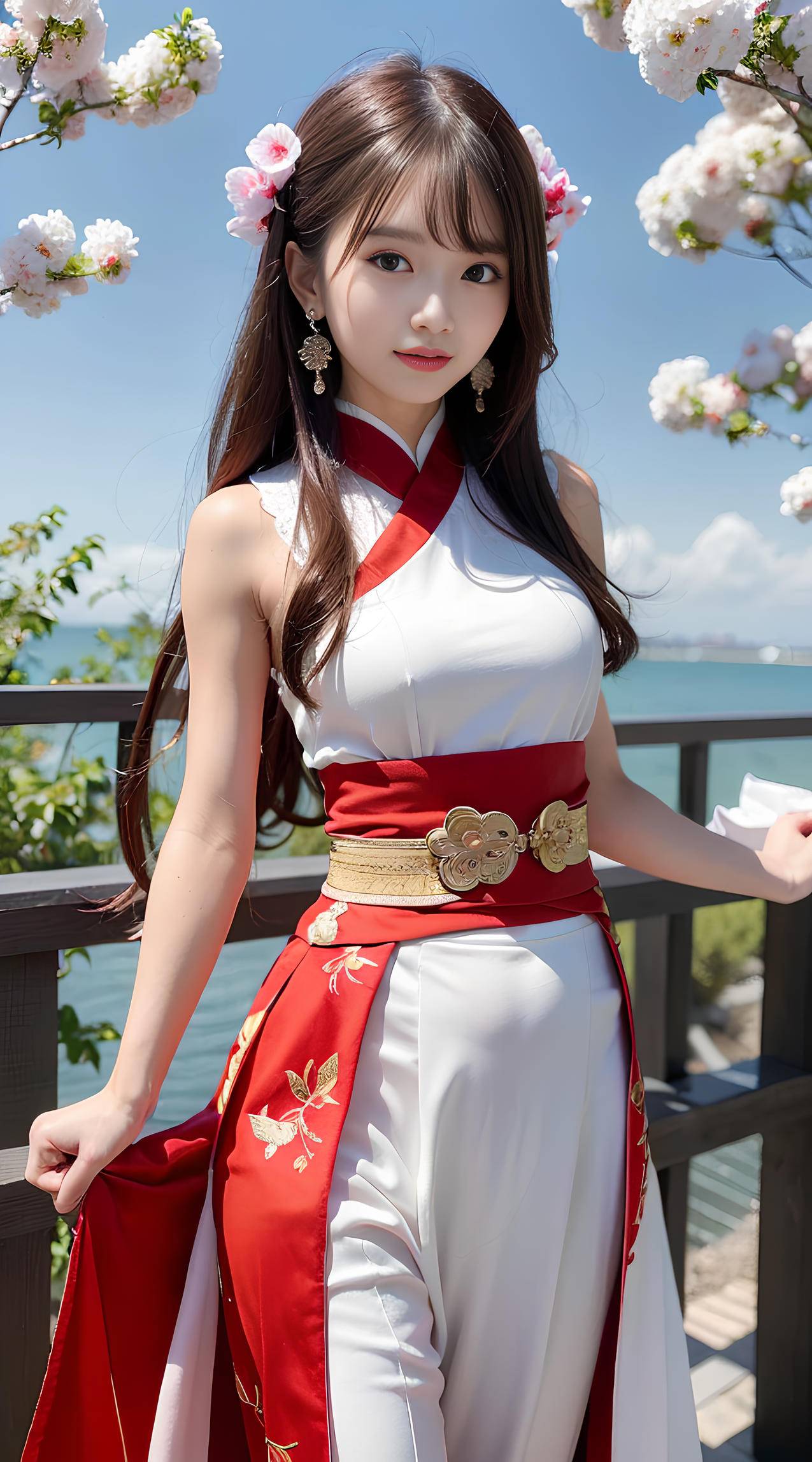 cosplay 可爱美女 动漫ai绘画 4k手机壁纸图片