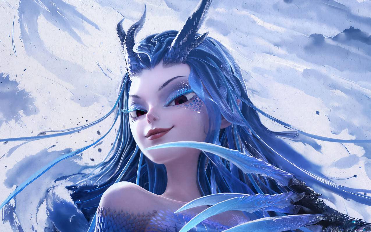 敖闰 哪吒之魔童闹海 水墨 车机3K高清壁纸