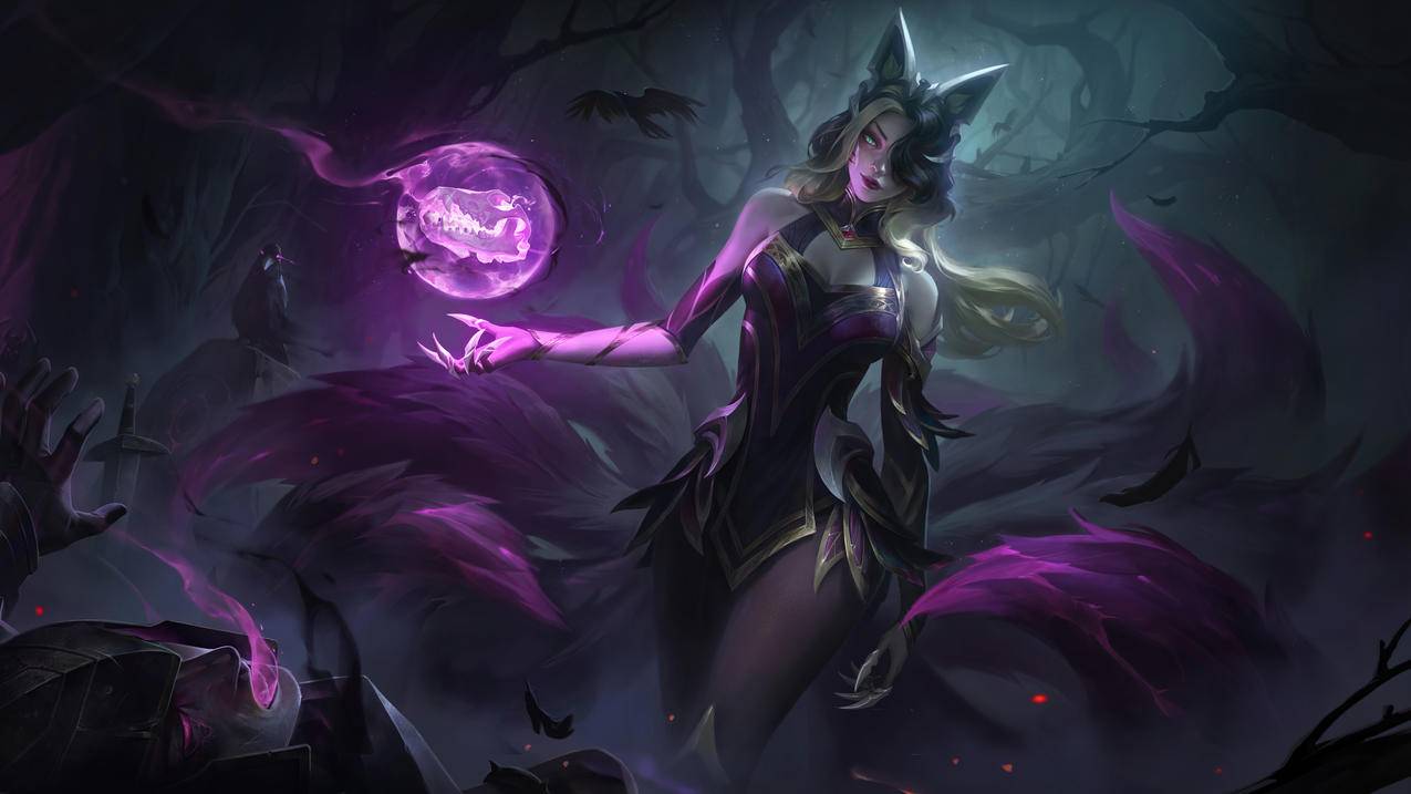 lol英雄联盟九尾妖狐 魔女 阿狸4k原画壁纸 4k手机壁纸