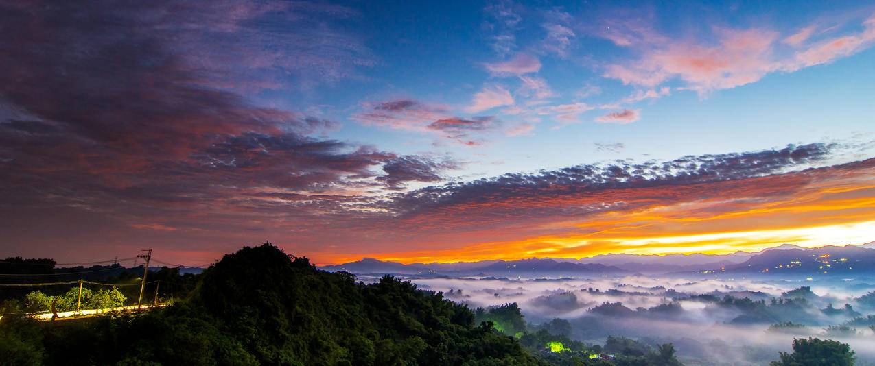 台湾风景带鱼屏壁纸