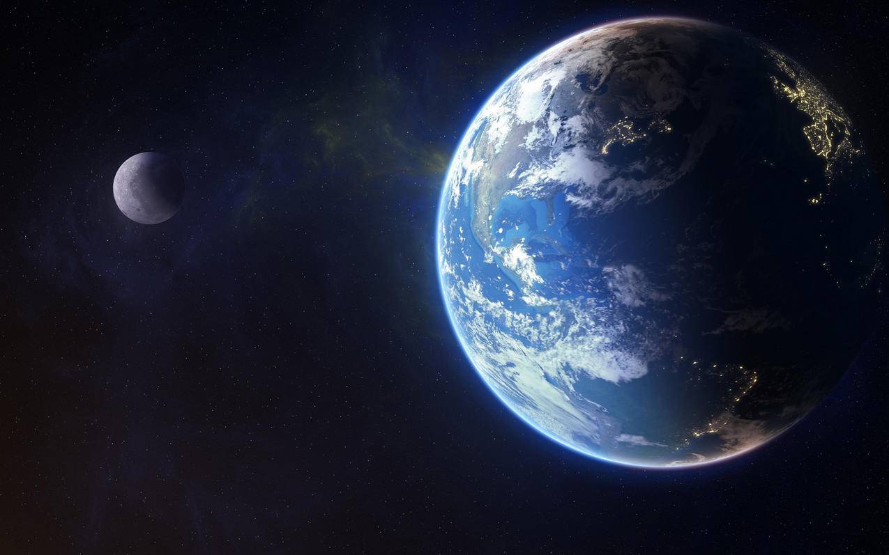 炫酷时尚趣味地球太阳系太空高清壁纸