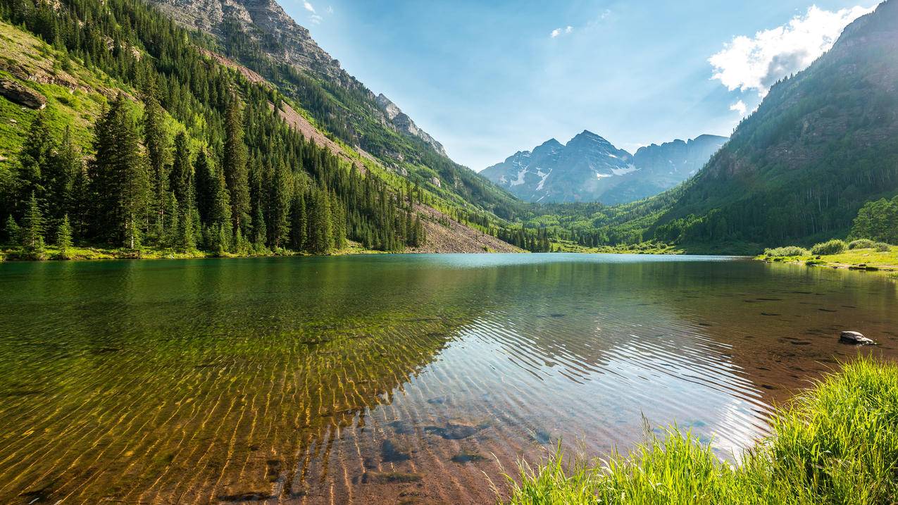 栗色钟声山水风景4k壁纸