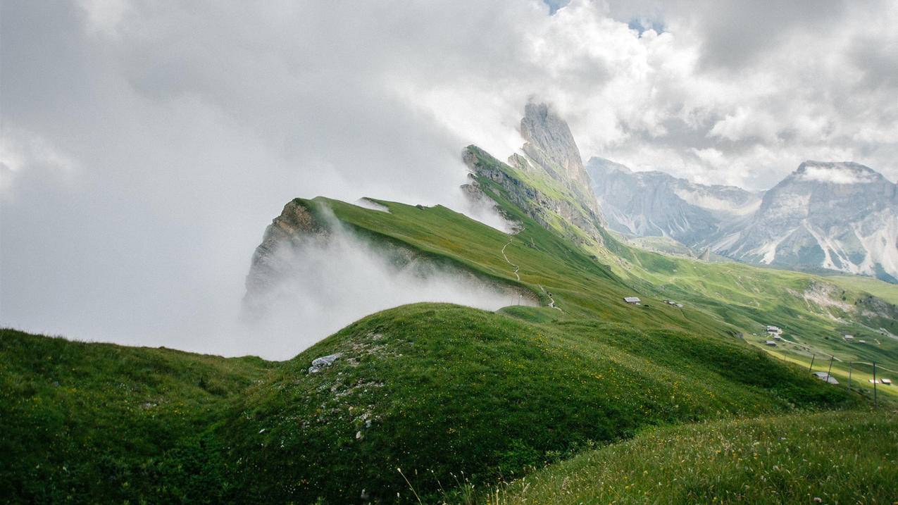 风景自然风光山峰云雾高清壁纸