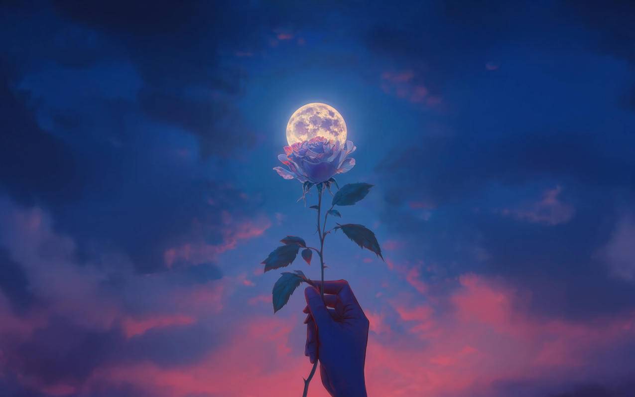 月之花瓣4k壁纸3840x2400