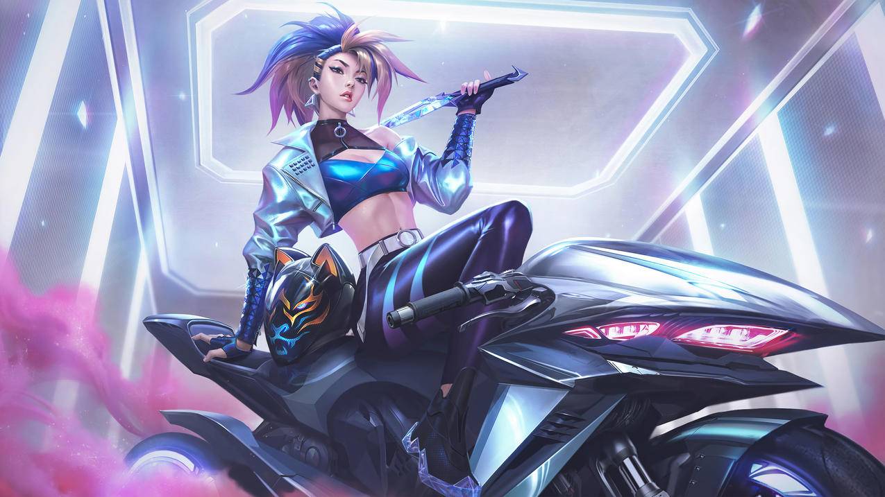 Akali阿卡丽《LOL英雄联盟》KDA The Baddest 4k超清壁纸