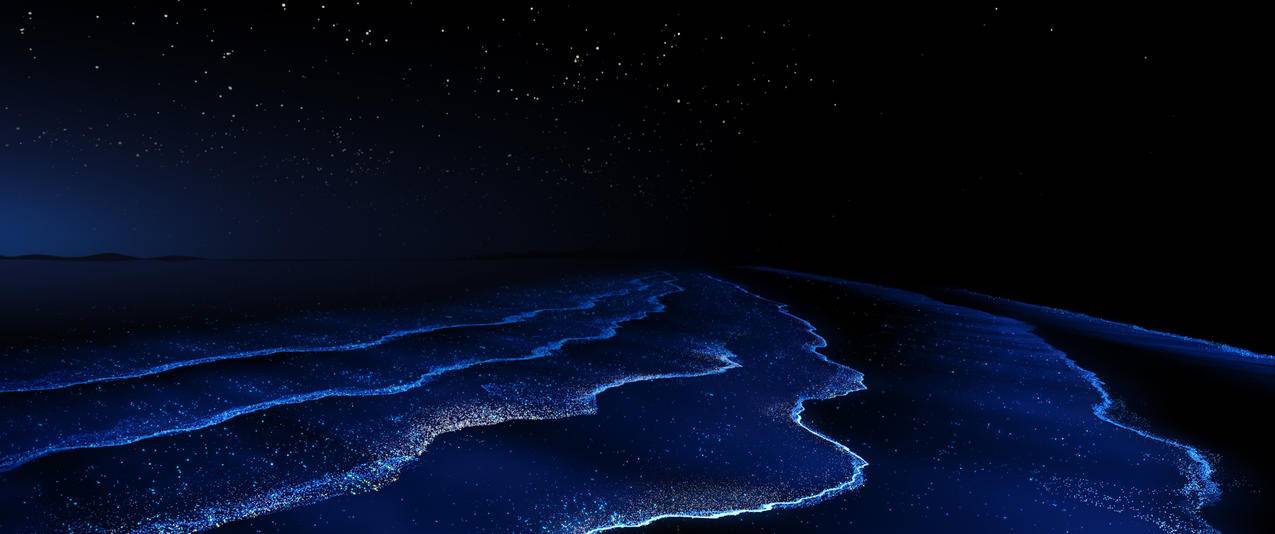 华为Mate Book Fold 蓝色璀璨星河 3440x1440带鱼屏壁纸
