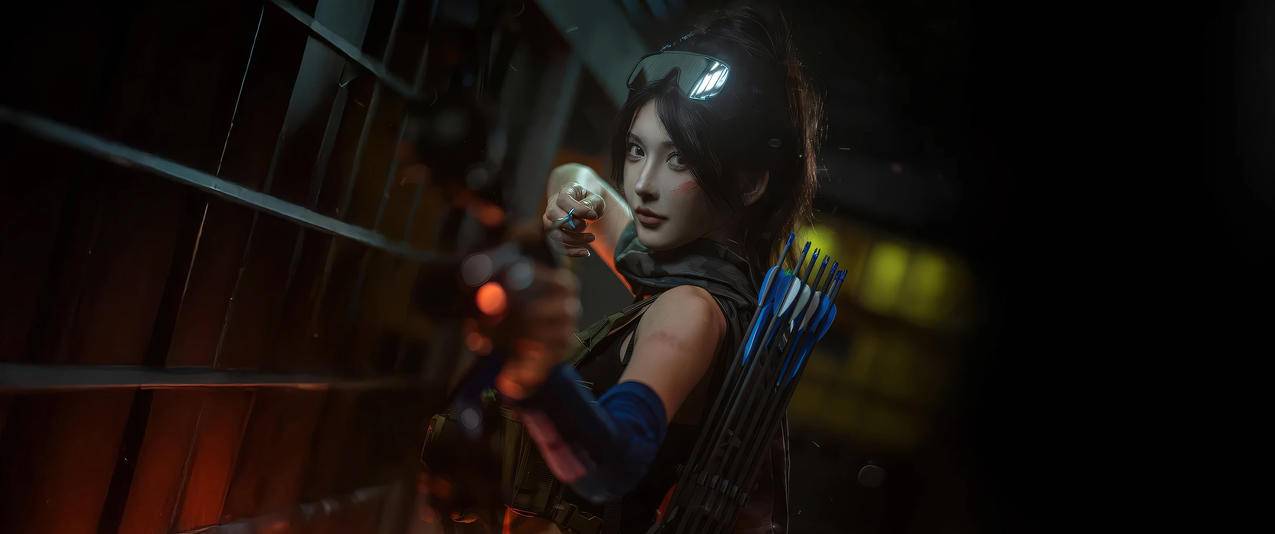 《三角洲行动》美女弓箭手 3440x1440带鱼屏游戏壁纸