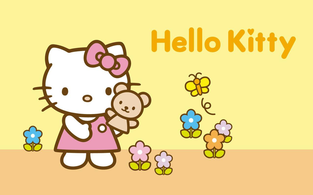 HelloKitty可爱卡通宽屏高清壁纸