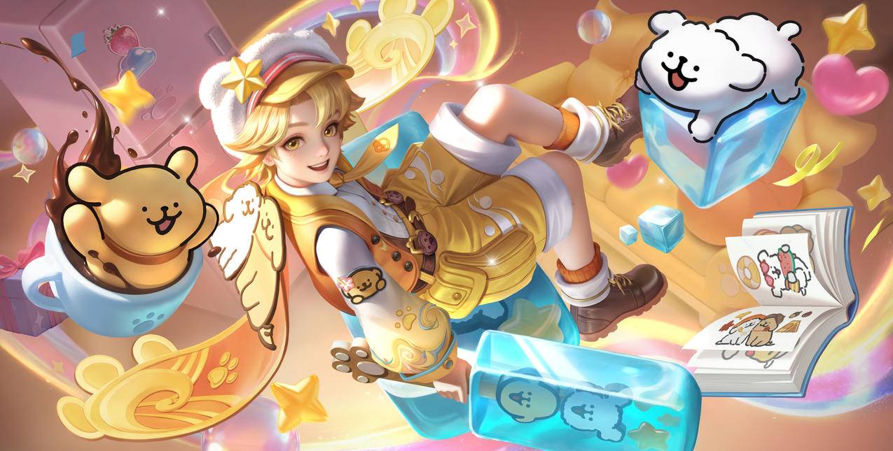 桑启-线条小狗 王者荣耀4K高清游戏壁纸