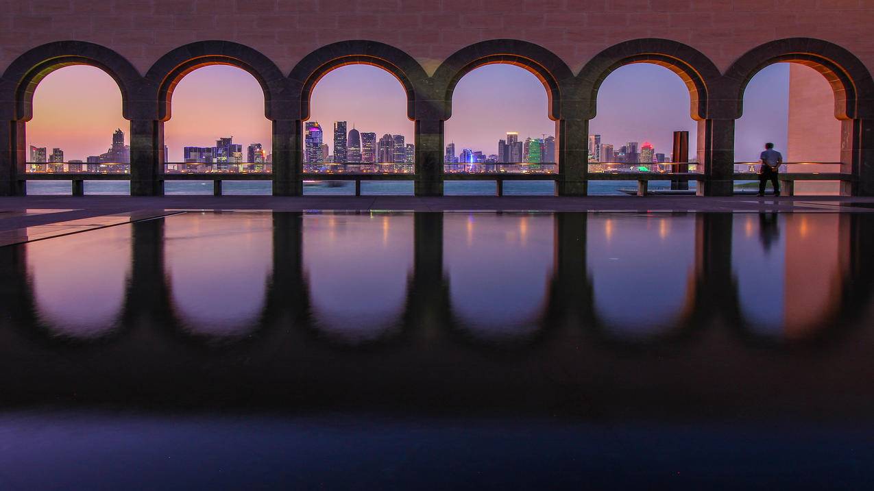 风景建筑夜景4k壁纸