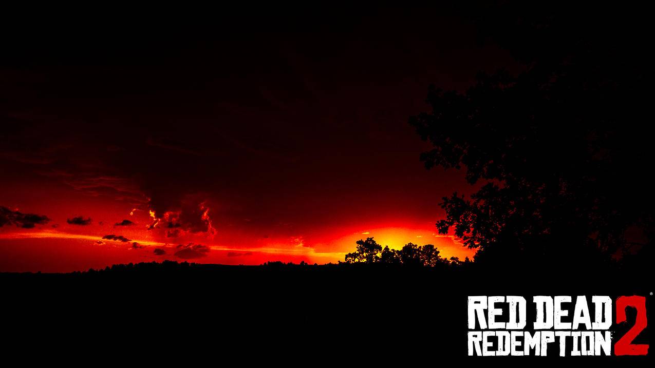 《 荒野大镖客2（RDR2 — Crimson Dusk Shadows）》4K游戏壁纸