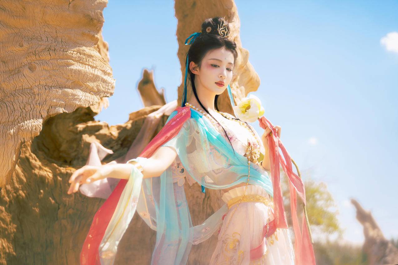 王楚然敦煌神女 4K美女壁纸 3840x2560