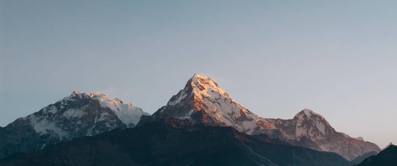 山峰高山风景带鱼屏壁纸