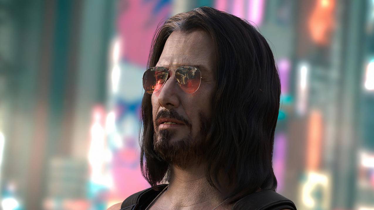 《赛博朋克2077 cyberpunk 2077》长发男人 4K高清壁纸