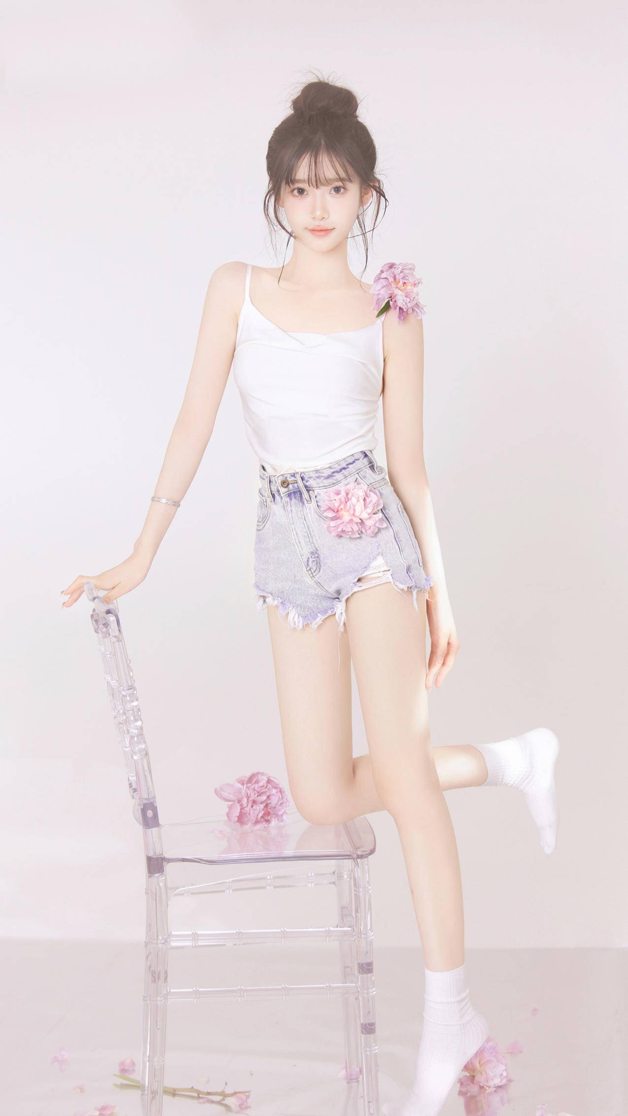 清新 居家 养眼 美女 好身材 4k手机壁纸