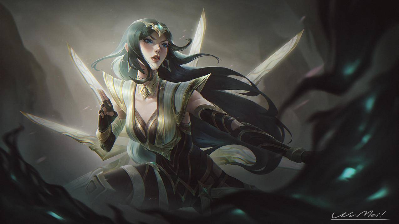 彼岸图网会员原创 lol英雄联盟光明哨兵-Irelia 同人 4K壁纸