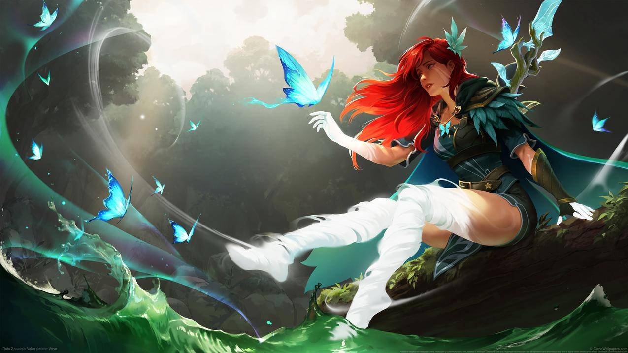 Dota 2 刀塔2 美女人物游戏原画4k壁纸3840x2160