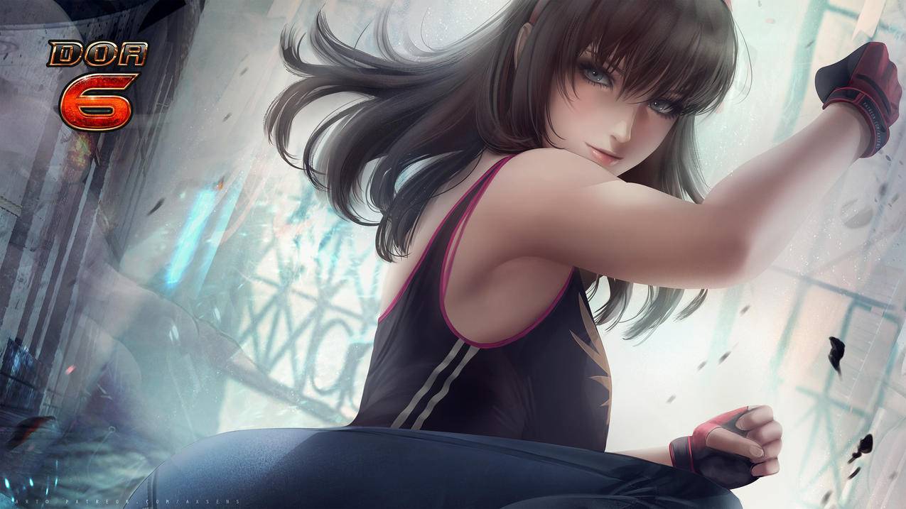 《死或生6》Hitomi美女插画 4K游戏高清壁纸