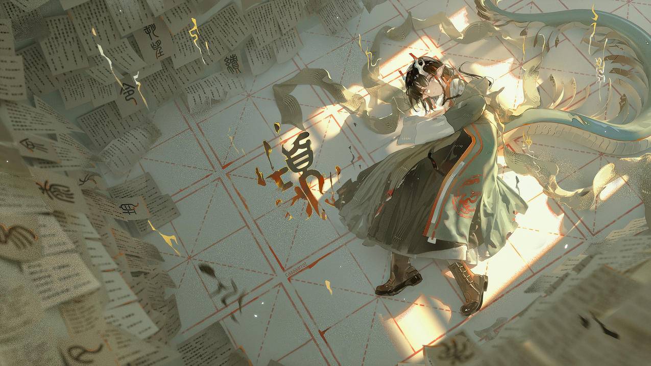 明日方舟 识文 4K高清游戏壁纸