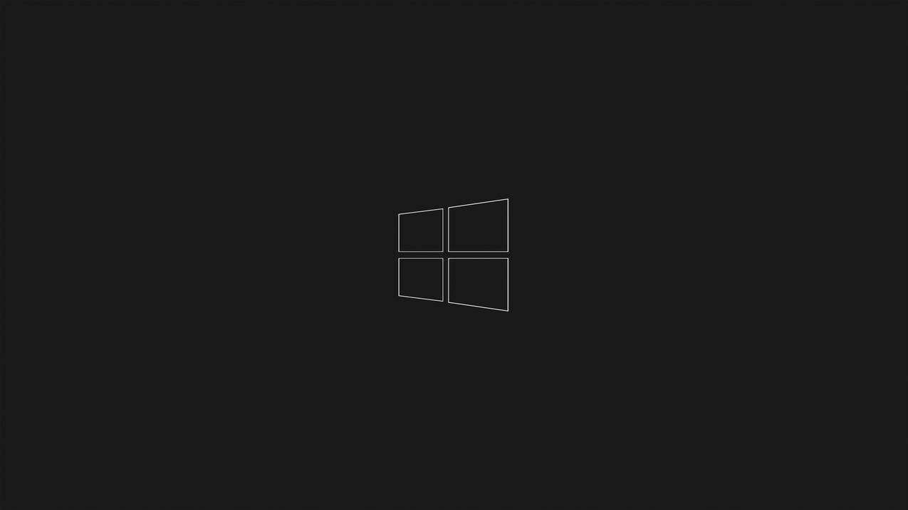 Windows10 简单黑色背景4k标志高清壁纸 图片编号 壁纸网