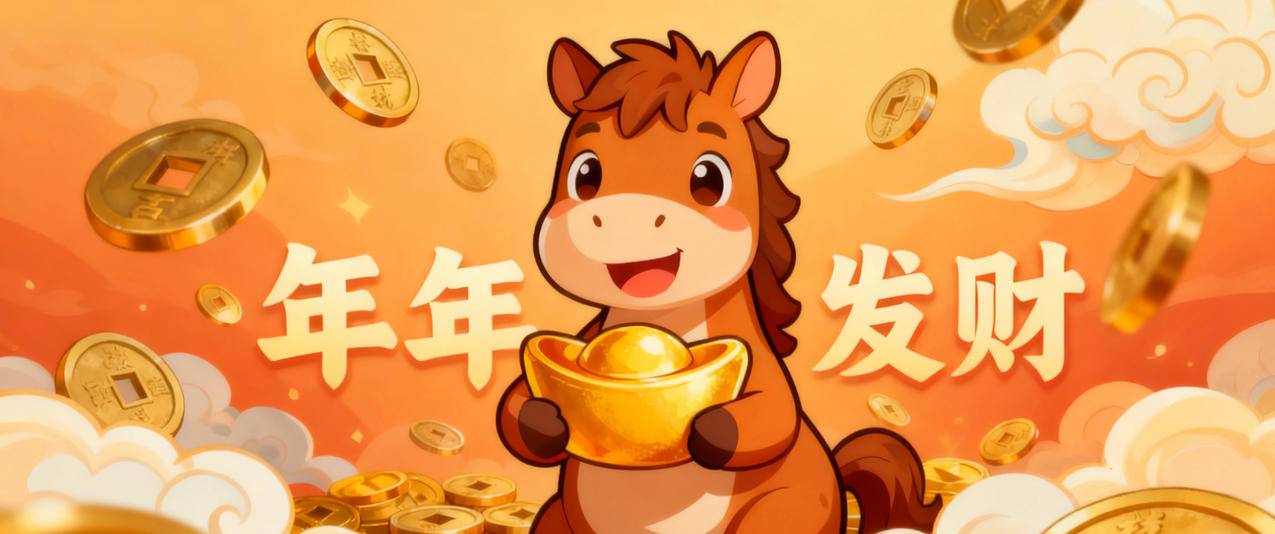 2026马年 年年发财3440x1440带鱼屏壁纸