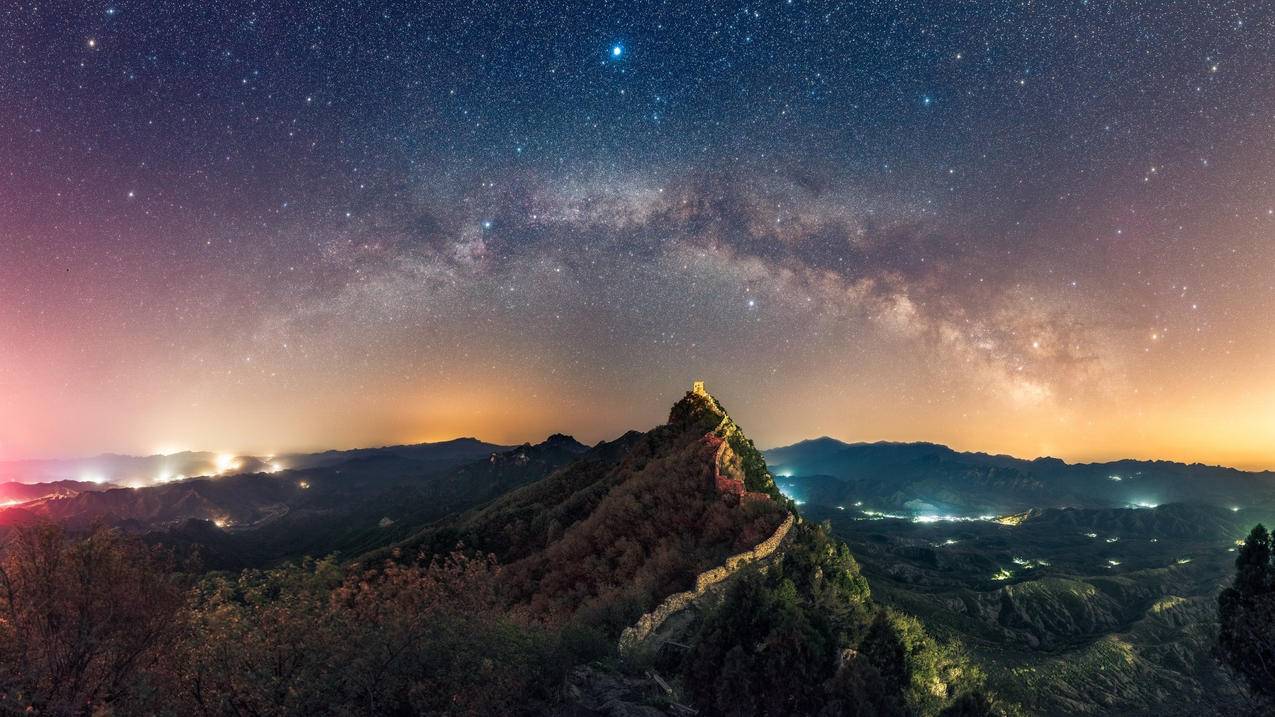 风景奇幻梦境山川星空高清壁纸