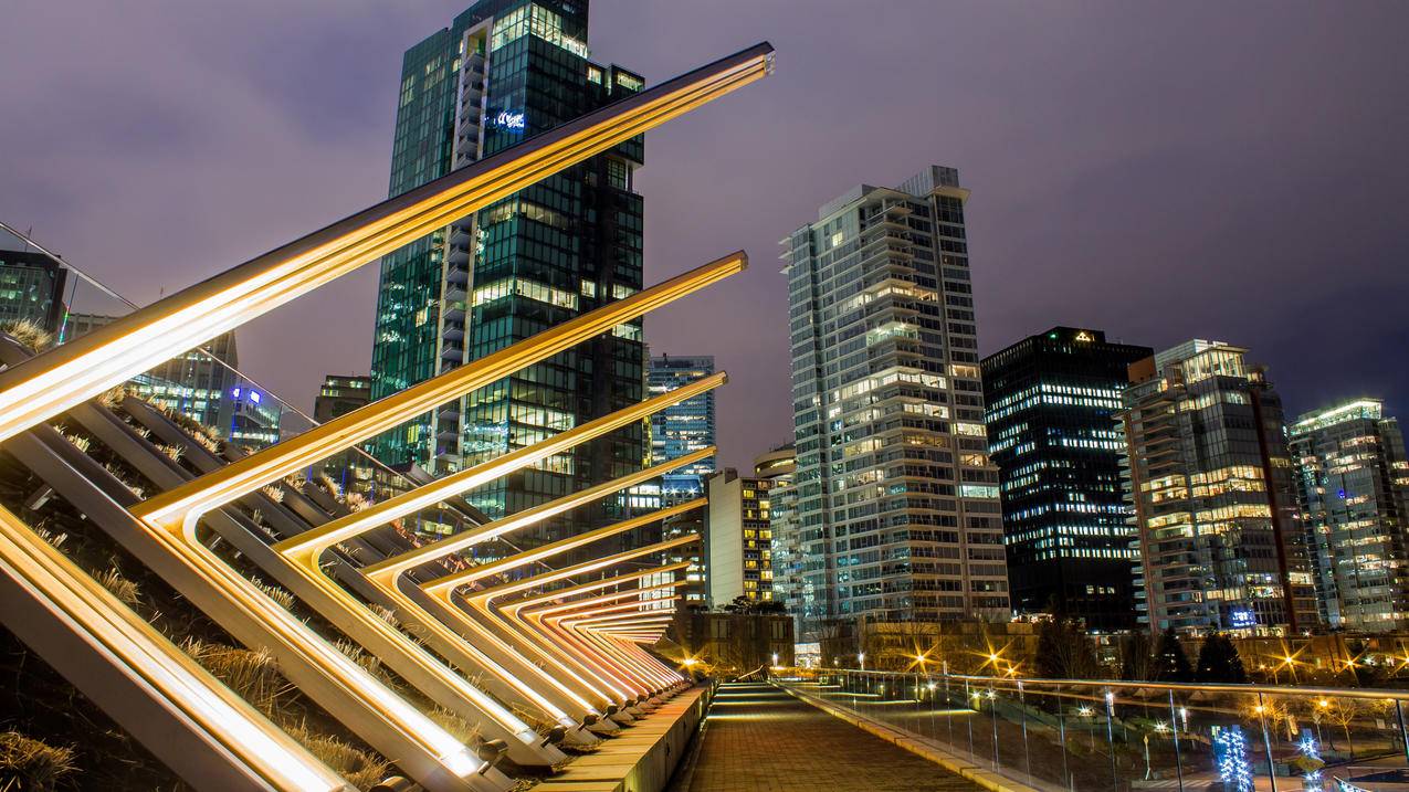 风景建筑城市夜景4k壁纸