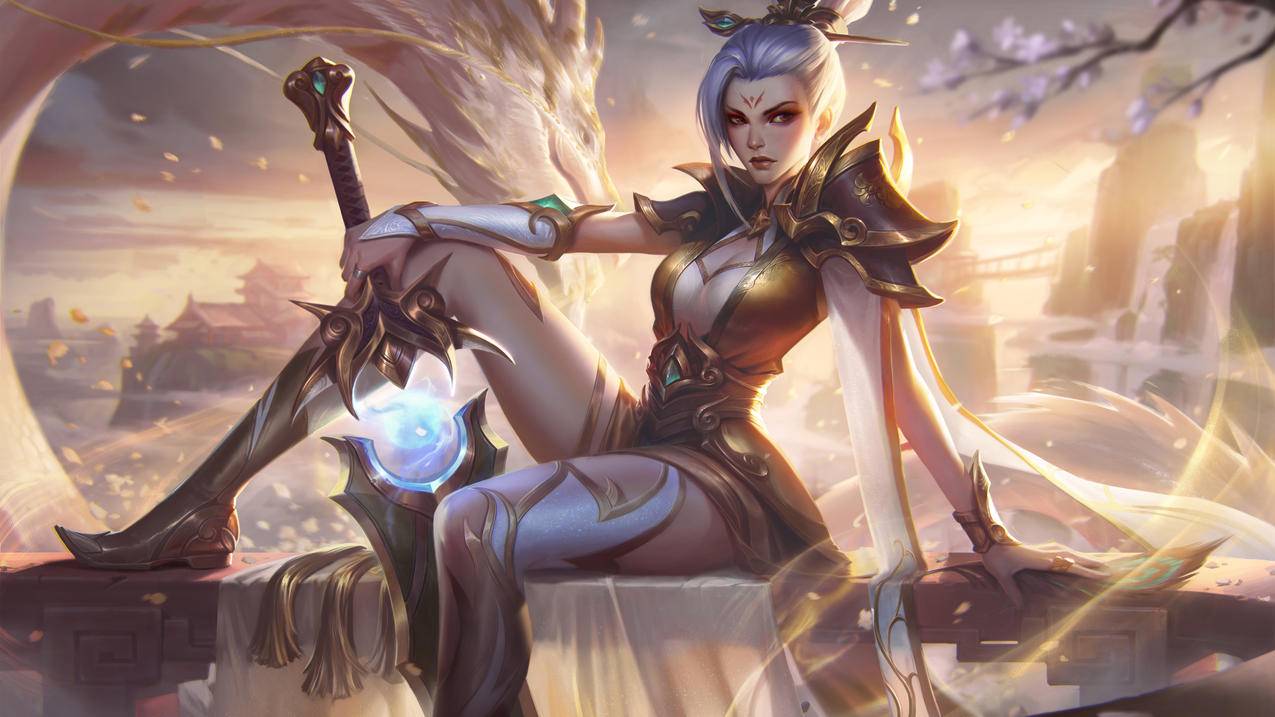 《英雄联盟 放逐之刃 玉剑传说 武剑仙 至臻 锐雯》LOL 4K游戏高清壁纸