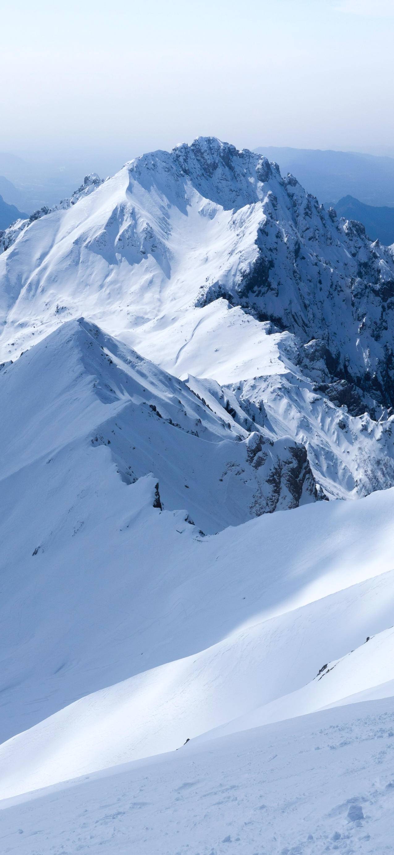 雪山 天空 风景4k手机壁纸