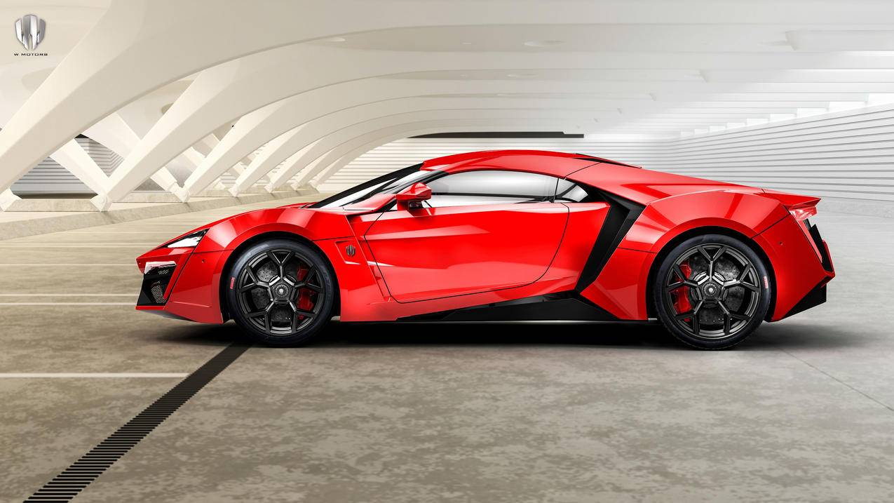 红色跑车LykanHypersport4k壁纸