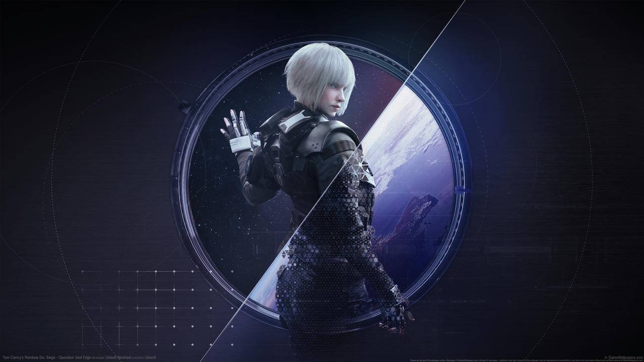 《彩虹六号 围攻 Tom Clancys Rainbow Six Siege》白发女孩 4K高清壁纸