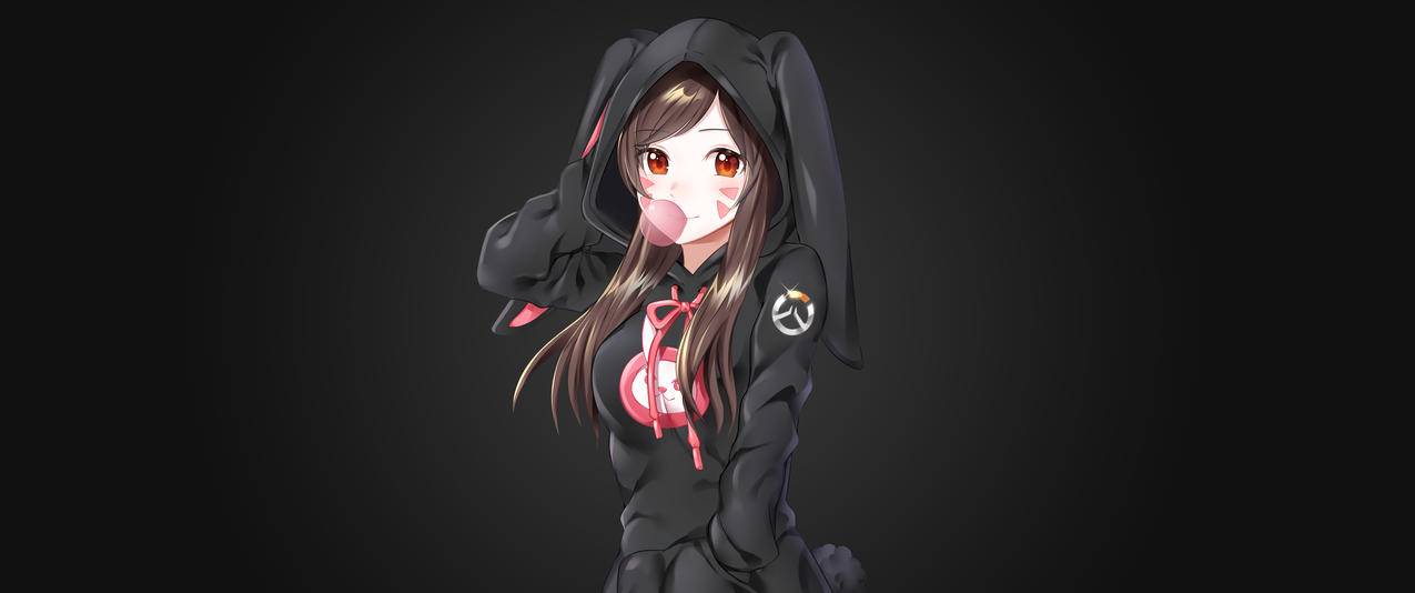 overwatch守望先锋Dva3440x1440带鱼屏壁纸