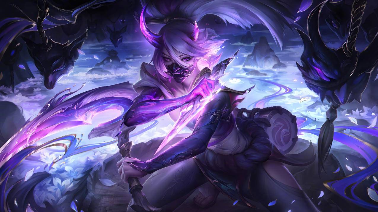 英雄联盟lol 灵魂莲华阿卡丽8K游戏高清壁纸