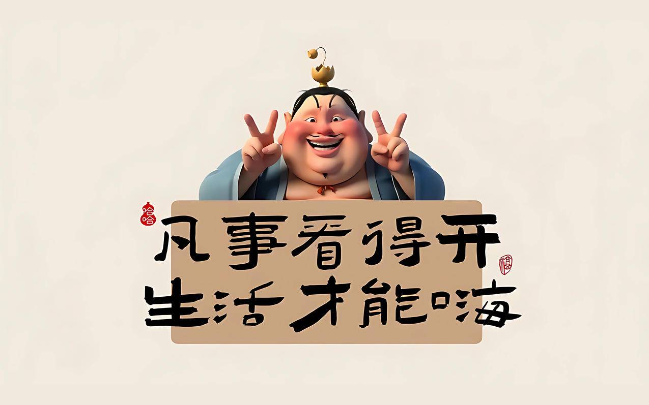 太乙真人 凡事看得开生活才能嗨 4K壁纸 3840x2400