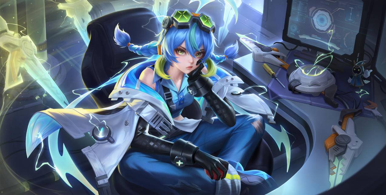 蚩奼-极光幻客 王者荣耀 高清无水印 4k游戏壁纸