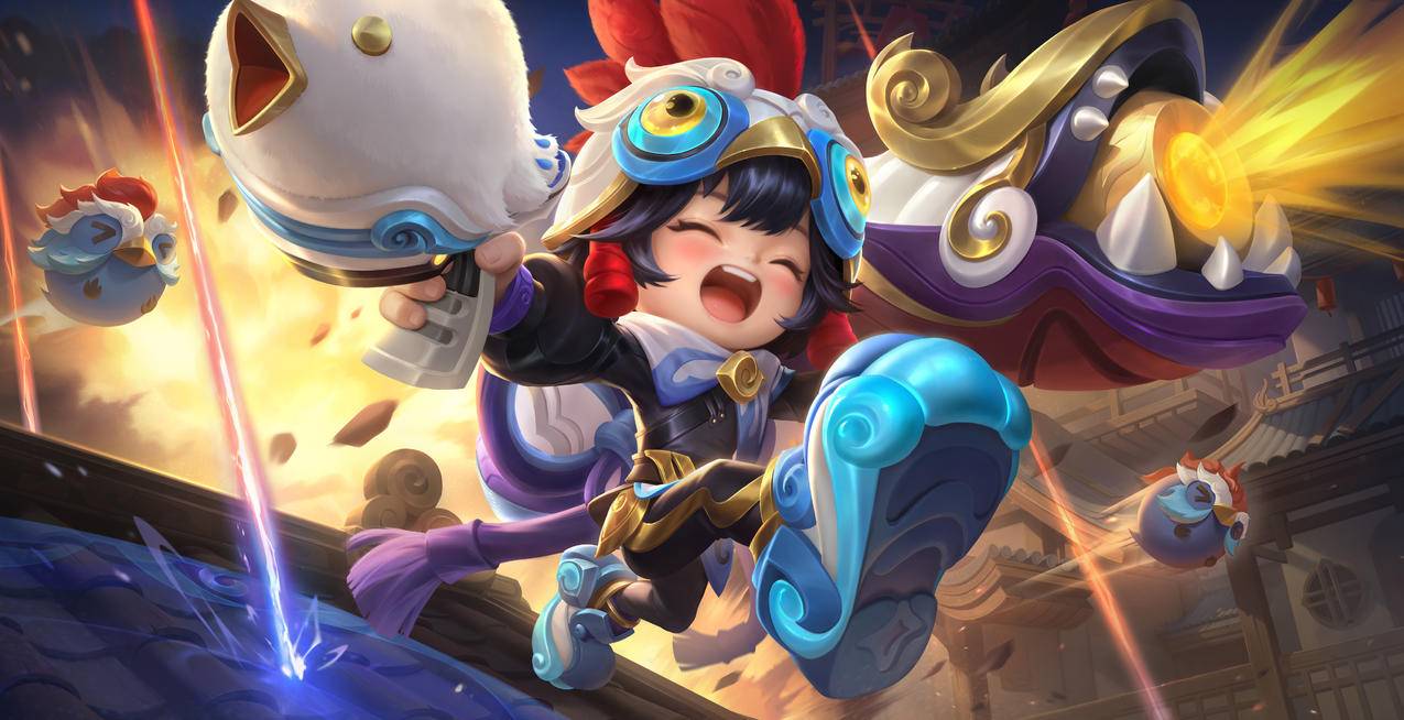 鲁班七号 班班快跑 高清海报无水印 王者荣耀4K游戏壁纸