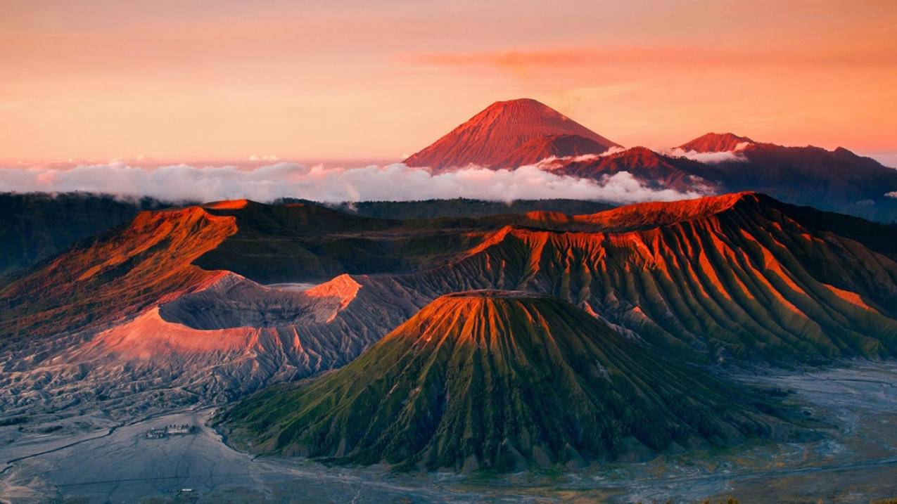 风景火山自然风光高清壁纸