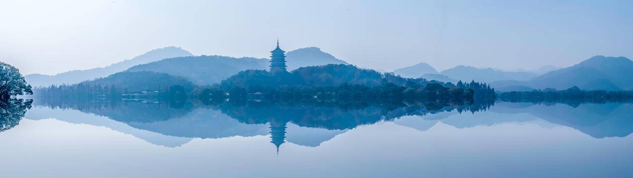 西湖雷峰塔风景5120x1440壁纸