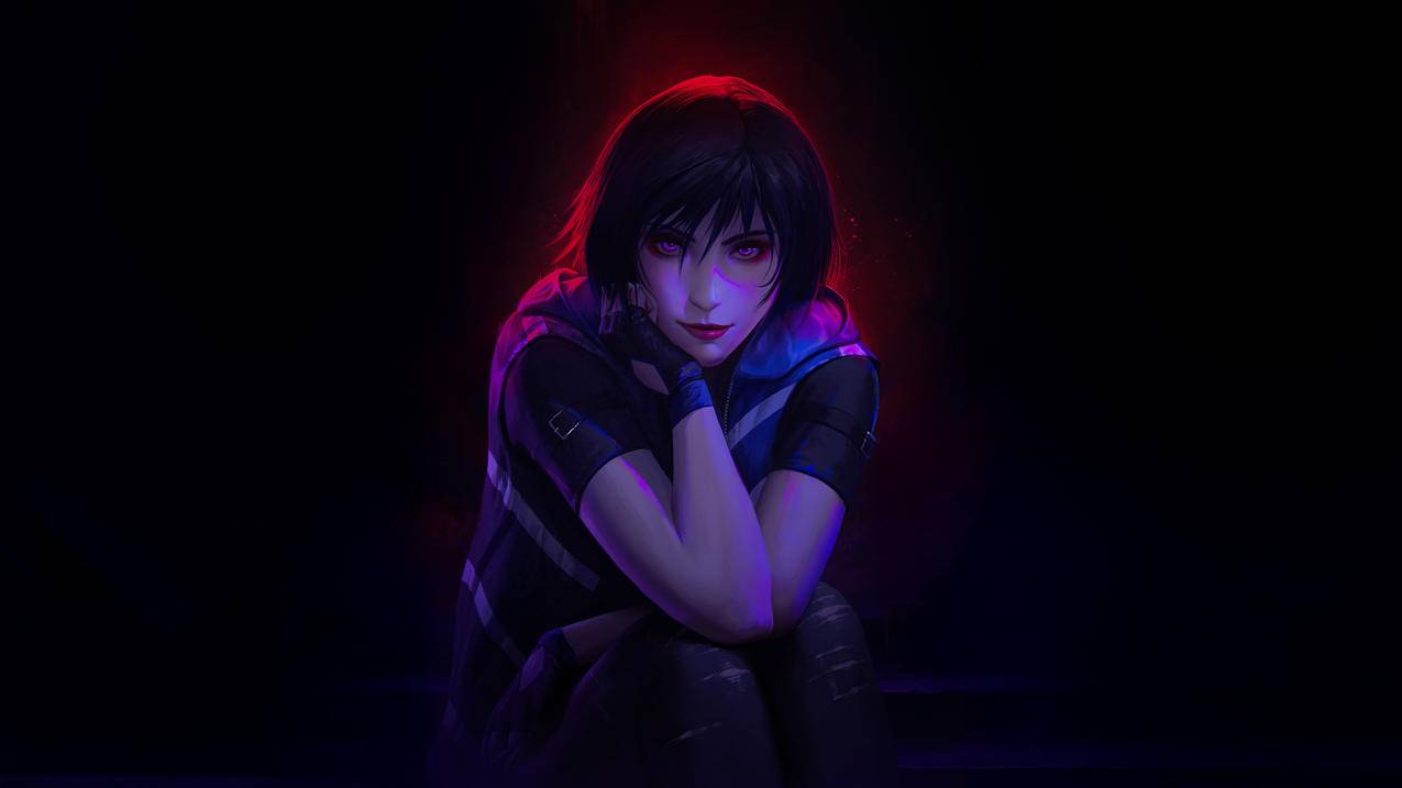 Reina Mishima The Purple Lightning 5K游戏人物壁纸