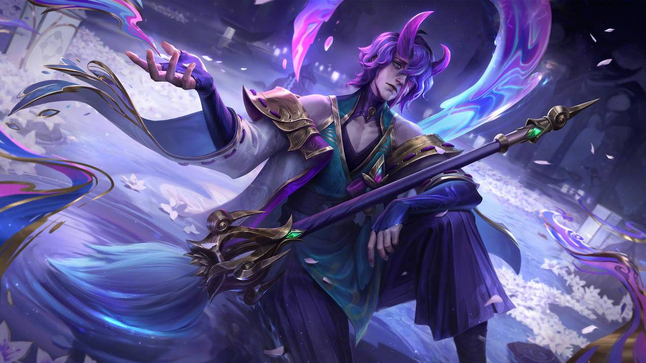灵魂莲华 慧 lol英雄联盟 8K游戏壁纸 7680x4320