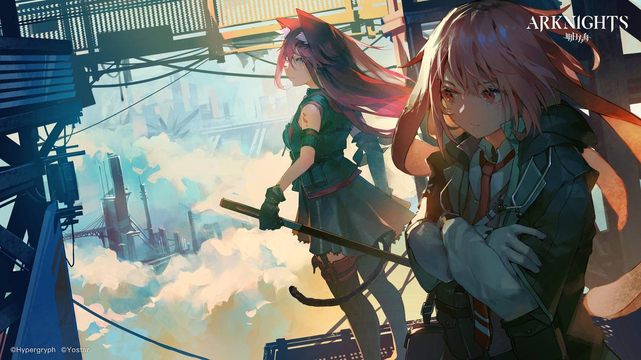 《明日方舟》猫尾巴 兽耳 4K高清动漫壁纸