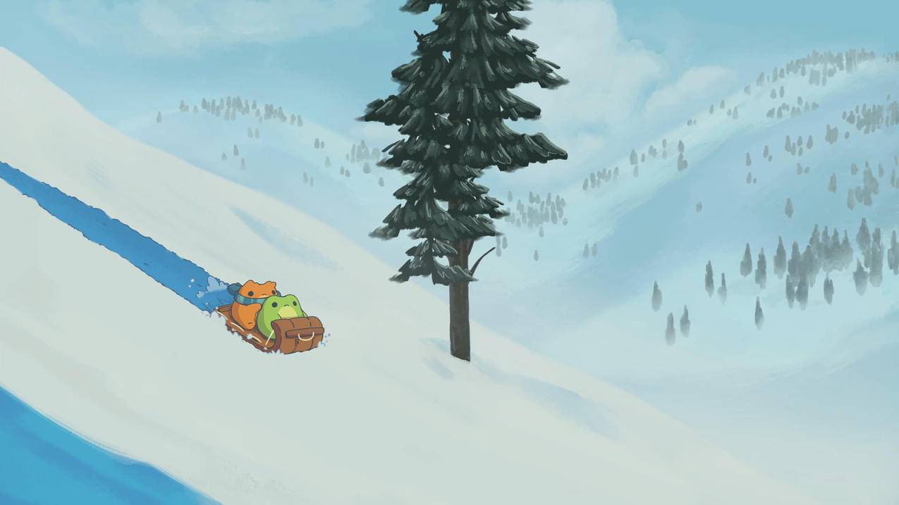 可爱雪橇游戏4K壁纸3840x2160